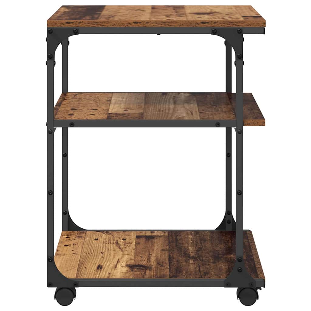 Printerstand Oud Hout 43 x 48 x 64 cm Bewerkt hout is nu te koop bij PeponiXL, paradijselijk wonen!