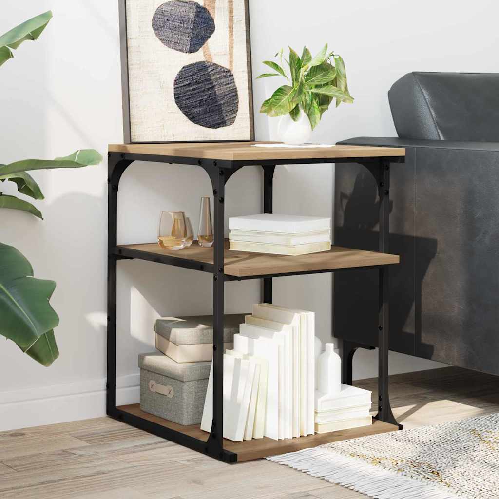 Printerstand Artisan Eiken 43 x 48 x 64 cm Bewerkt hout is nu te koop bij PeponiXL, paradijselijk wonen!