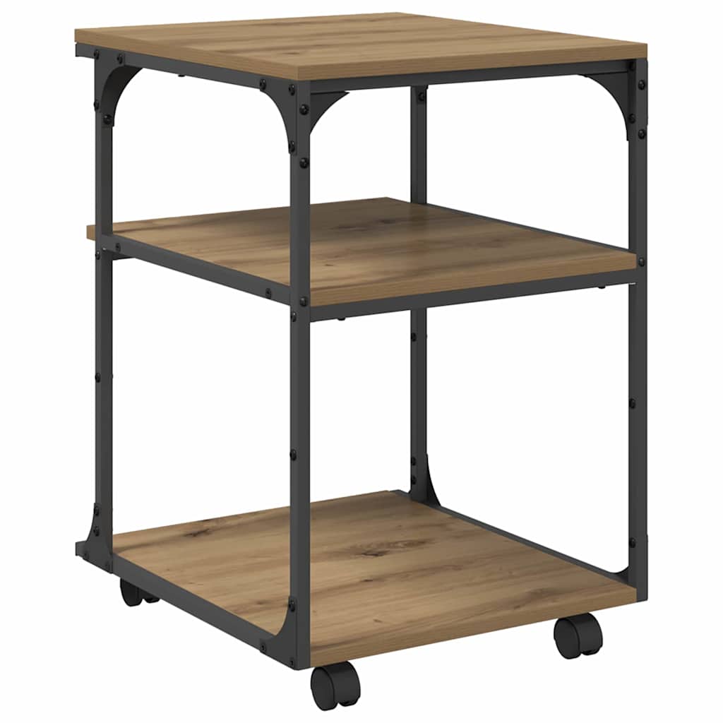 Printerstand Artisan Eiken 43 x 48 x 64 cm Bewerkt hout is nu te koop bij PeponiXL, paradijselijk wonen!