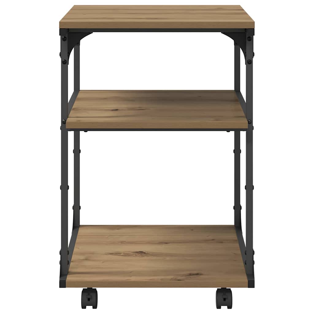 Printerstand Artisan Eiken 43 x 48 x 64 cm Bewerkt hout is nu te koop bij PeponiXL, paradijselijk wonen!