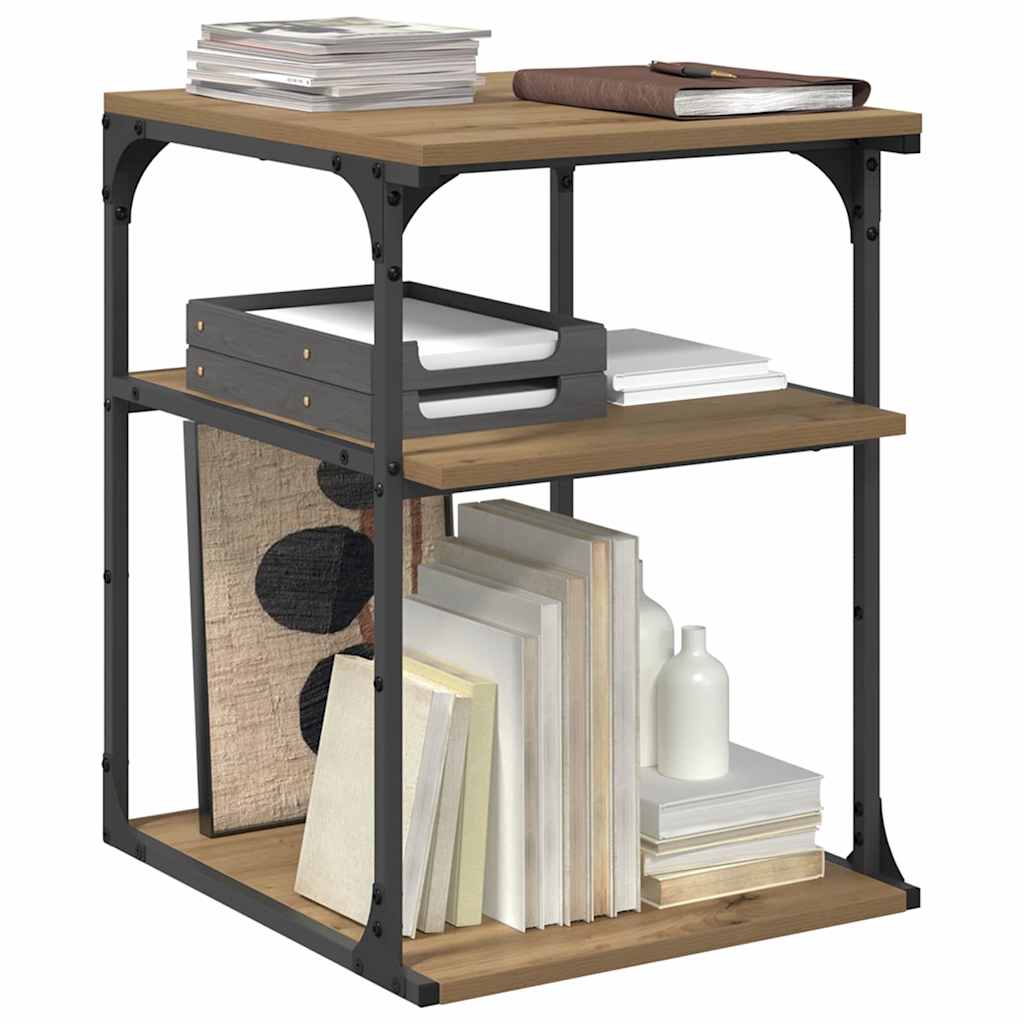 Printerstand Artisan Eiken 43 x 48 x 64 cm Bewerkt hout is nu te koop bij PeponiXL, paradijselijk wonen!