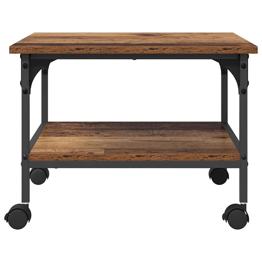 Printerstand Oud Hout 50 x 40 x 38 cm Bewerkt hout is nu te koop bij PeponiXL, paradijselijk wonen!