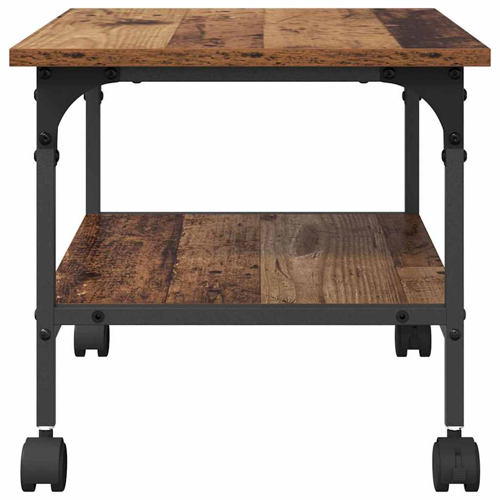 Printerstand Oud Hout 50 x 40 x 38 cm Bewerkt hout is nu te koop bij PeponiXL, paradijselijk wonen!