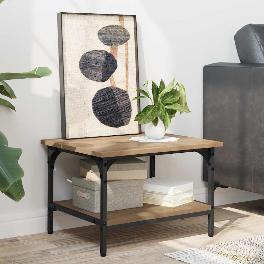 Printerstand Artisan Eiken 50 x 40 x 38 cm Bewerkt hout is nu te koop bij PeponiXL, paradijselijk wonen!