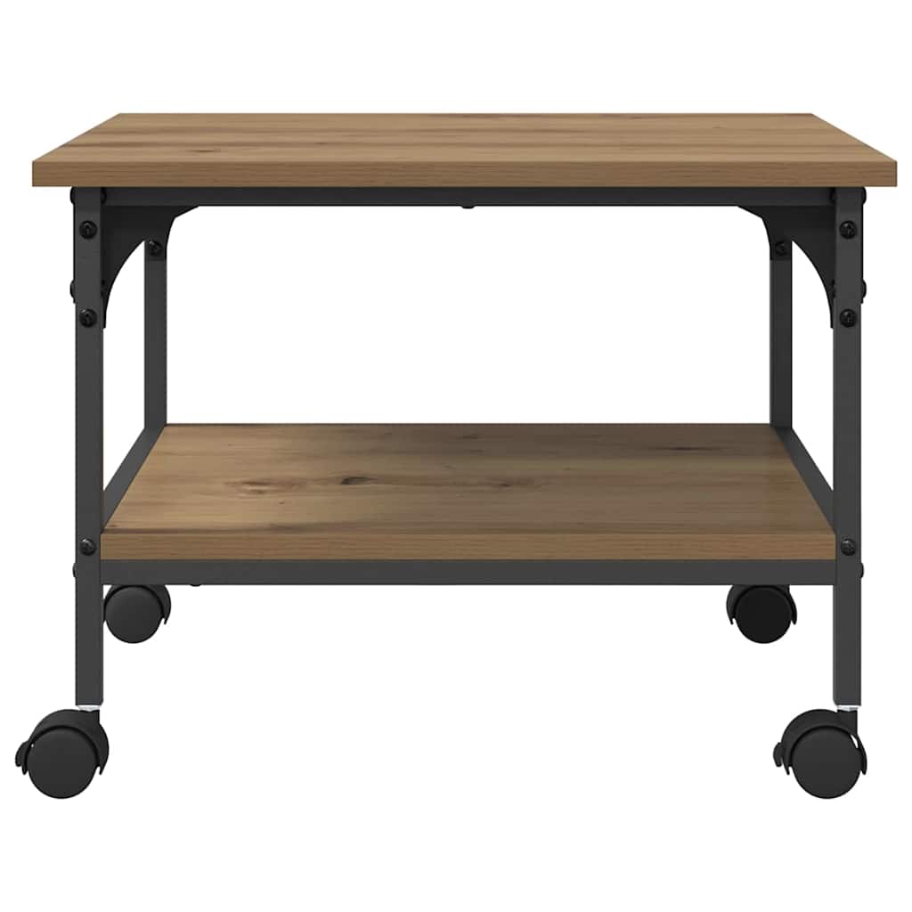 Printerstand Artisan Eiken 50 x 40 x 38 cm Bewerkt hout is nu te koop bij PeponiXL, paradijselijk wonen!