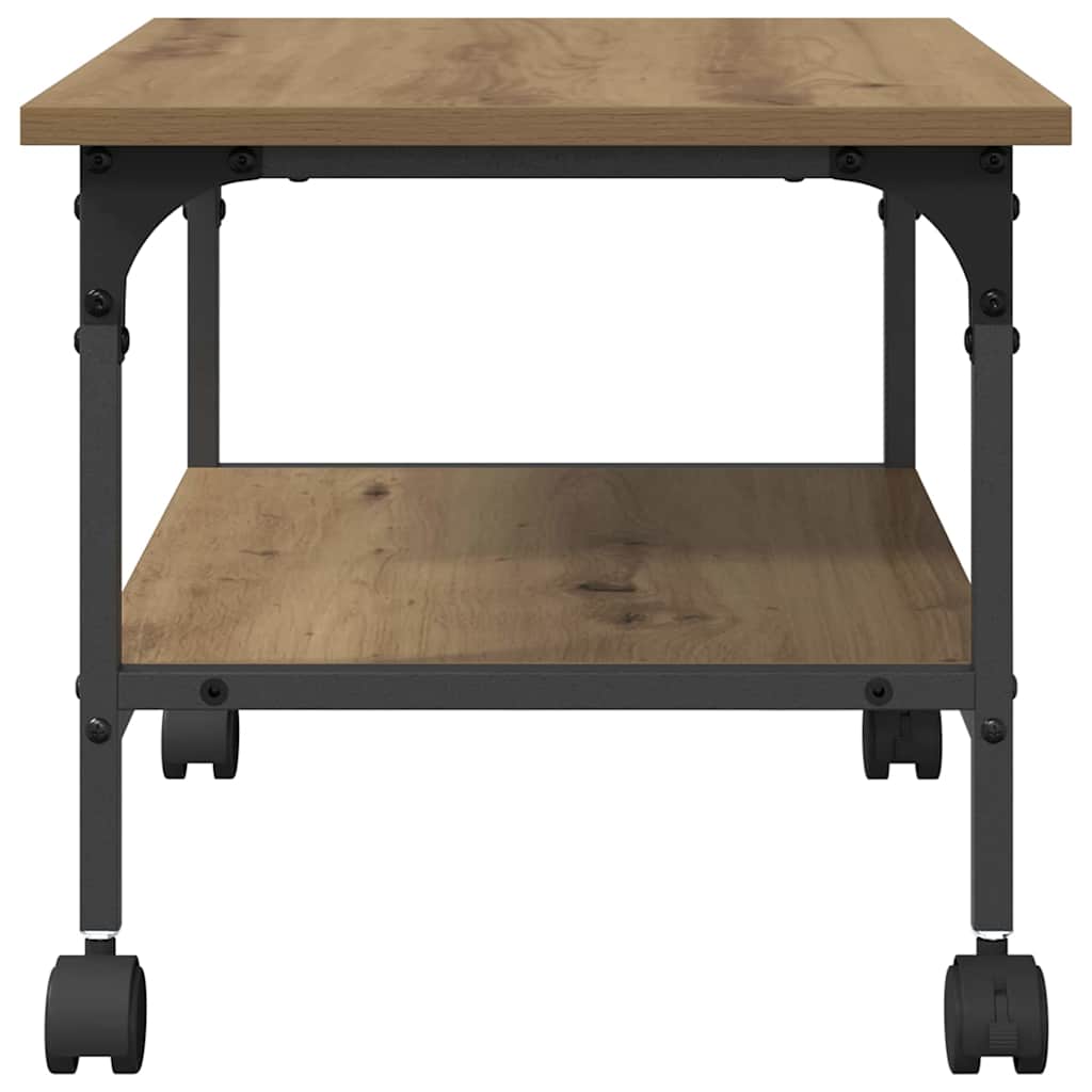 Printerstand Artisan Eiken 50 x 40 x 38 cm Bewerkt hout is nu te koop bij PeponiXL, paradijselijk wonen!