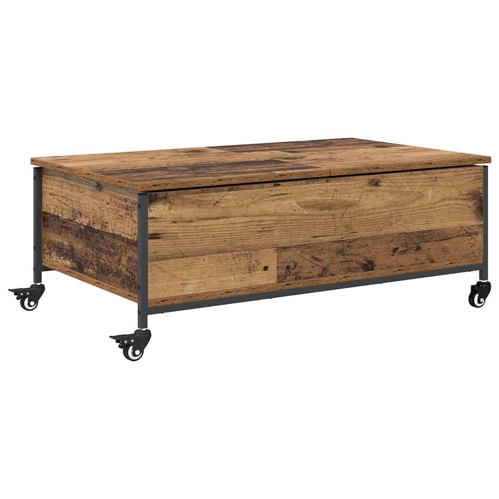 Salontafel Oud Hout 91 x 55 x 32 cm Bewerkt hout is nu te koop bij PeponiXL, paradijselijk wonen!