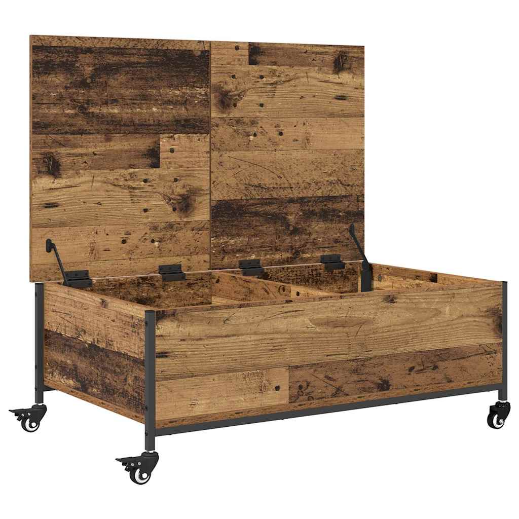 Salontafel Oud Hout 91 x 55 x 32 cm Bewerkt hout is nu te koop bij PeponiXL, paradijselijk wonen!
