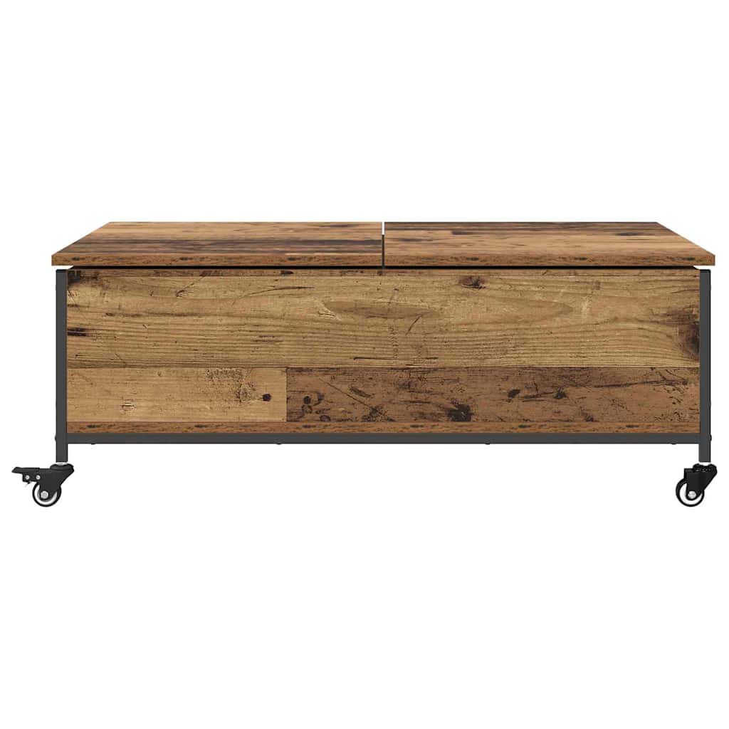 Salontafel Oud Hout 91 x 55 x 32 cm Bewerkt hout is nu te koop bij PeponiXL, paradijselijk wonen!