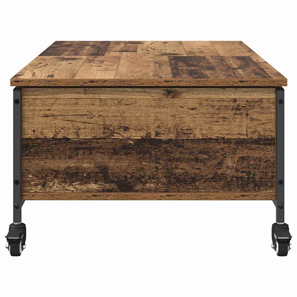 Salontafel Oud Hout 91 x 55 x 32 cm Bewerkt hout is nu te koop bij PeponiXL, paradijselijk wonen!