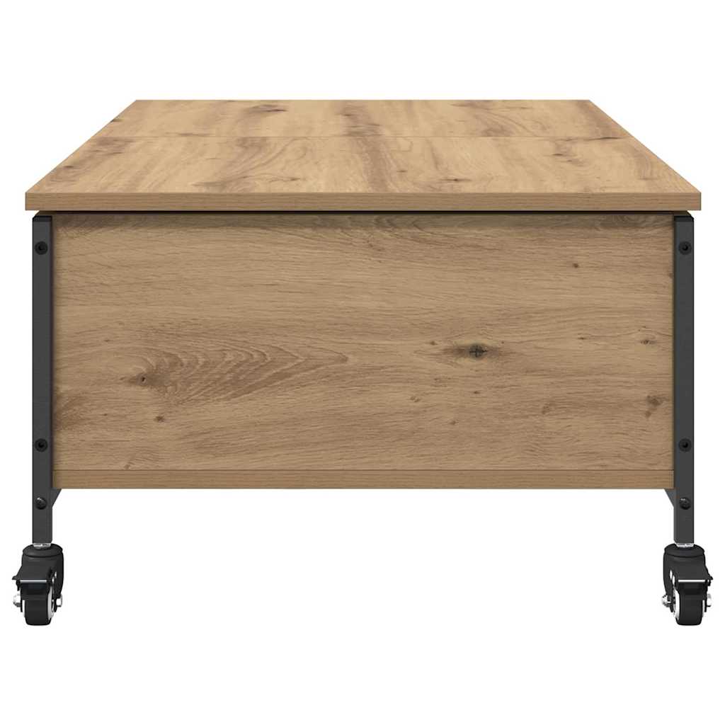 Salontafel Artisan Eiken 91 x 55 x 32 cm Bewerkt hout is nu te koop bij PeponiXL, paradijselijk wonen!