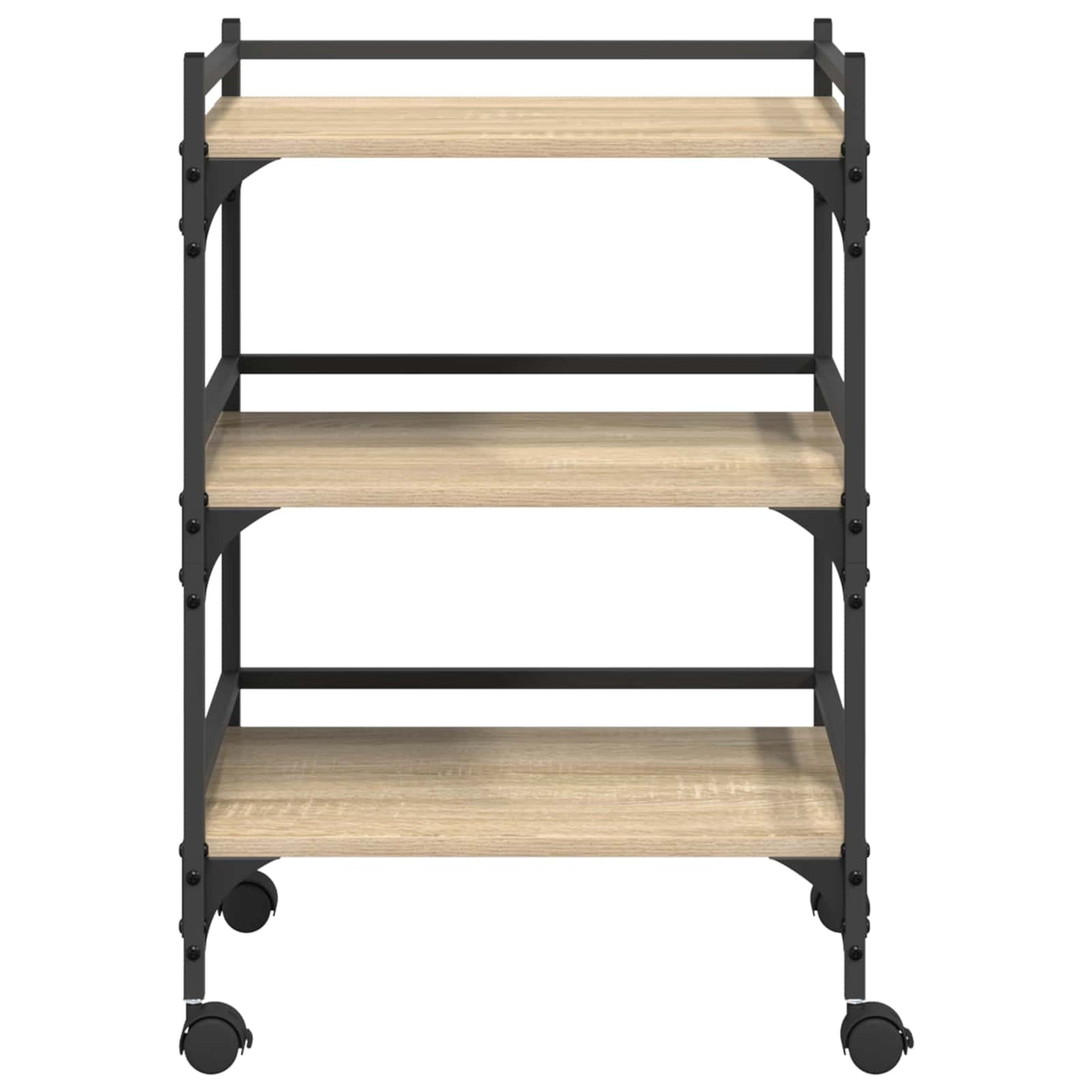 Keuken Trolley Sonoma Eiken 50 x 35 x 75,5 cm Bewerkt hout is nu te koop bij PeponiXL, paradijselijk wonen!