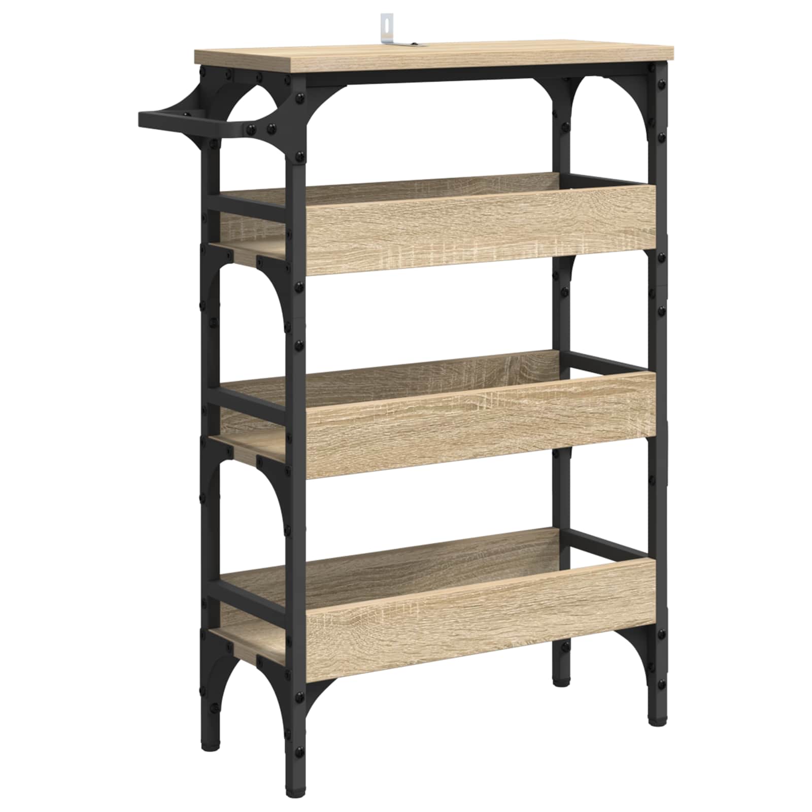 Keuken Trolley Sonoma Eiken 53 x 20 x 76 cm Bewerkt hout is nu te koop bij PeponiXL, paradijselijk wonen!