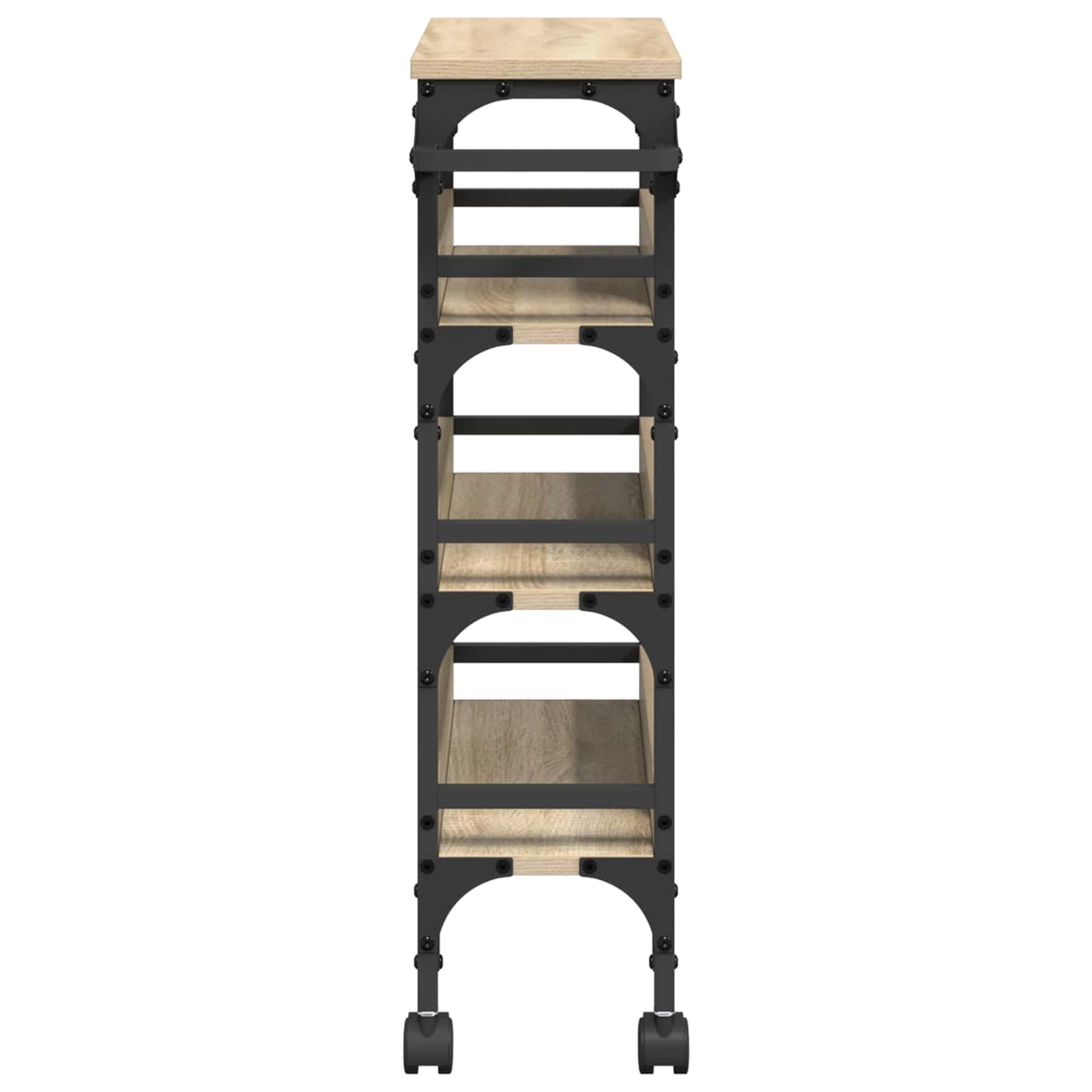 Keuken Trolley Sonoma Eiken 53 x 20 x 76 cm Bewerkt hout is nu te koop bij PeponiXL, paradijselijk wonen!