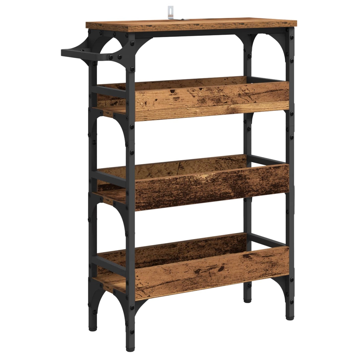 Keuken Trolley Oud Hout 53 x 20 x 76 cm Bewerkt hout is nu te koop bij PeponiXL, paradijselijk wonen!