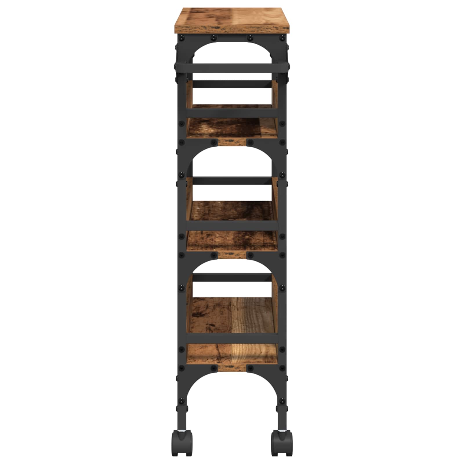 Keuken Trolley Oud Hout 53 x 20 x 76 cm Bewerkt hout is nu te koop bij PeponiXL, paradijselijk wonen!