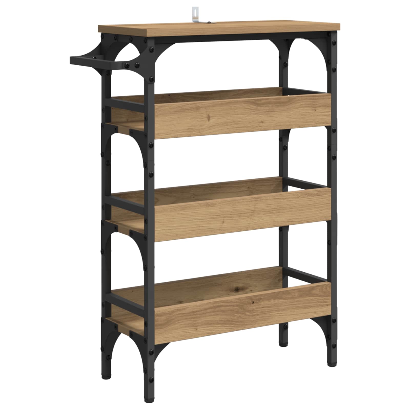 Keuken Trolley Artisan Eiken 53 x 20 x 76 cm Bewerkt hout is nu te koop bij PeponiXL, paradijselijk wonen!