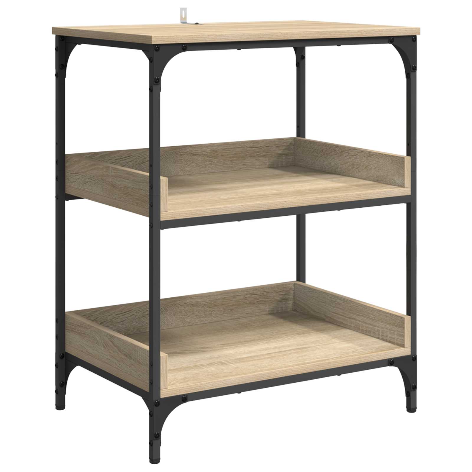Keuken Trolley Sonoma Eiken 60 x 41 x 80,5 cm Bewerkt hout is nu te koop bij PeponiXL, paradijselijk wonen!