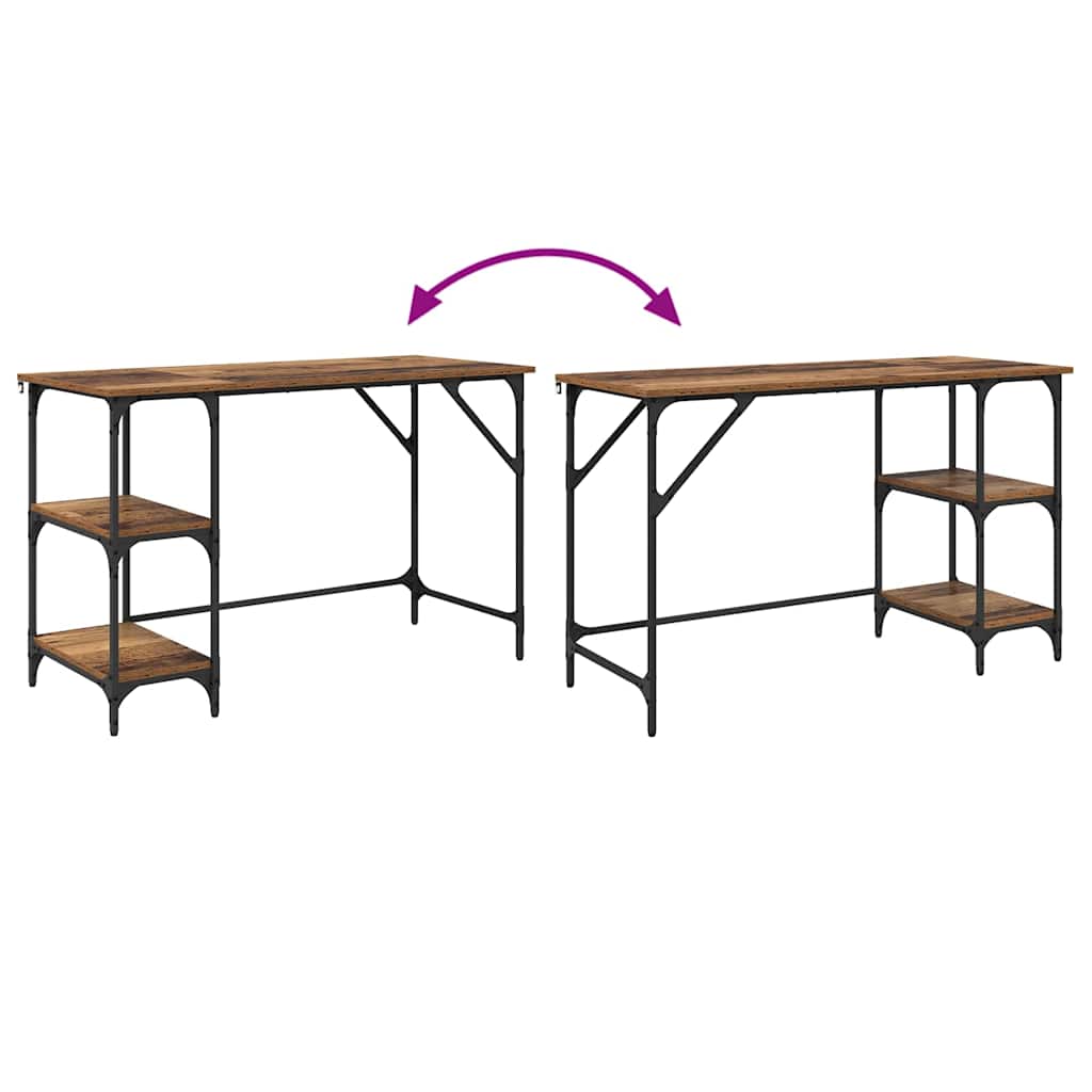 Bureau Oud Hout 120 x 50 x 75 cm Bewerkt hout is nu te koop bij PeponiXL, paradijselijk wonen!