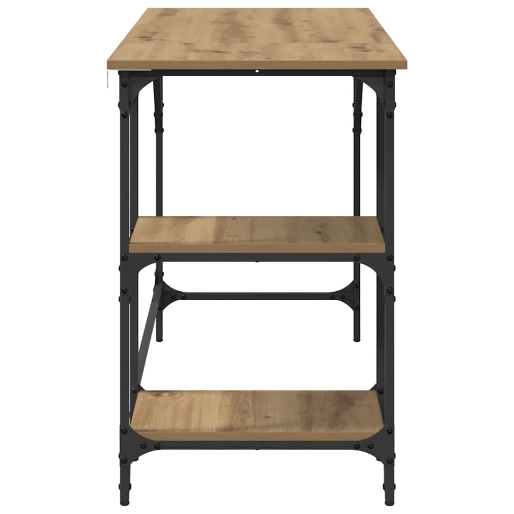 Bureau Artisan Eiken 120 x 50 x 75 cm Bewerkt hout is nu te koop bij PeponiXL, paradijselijk wonen!