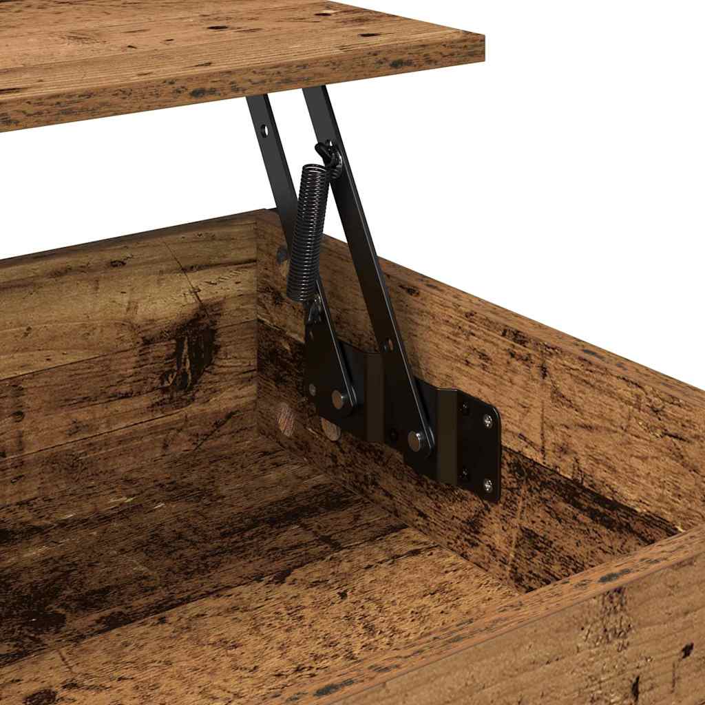 Salontafel Oud Hout 70x50x50cm Bewerkt hout is nu te koop bij PeponiXL, paradijselijk wonen!