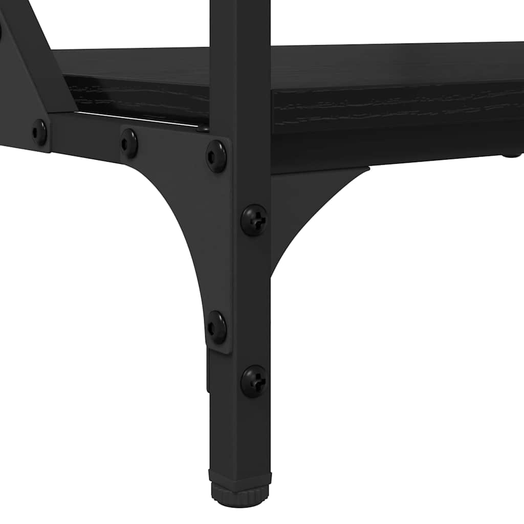 Salontafel Zwart Eiken 70x50x50cm Bewerkt hout is nu te koop bij PeponiXL, paradijselijk wonen!