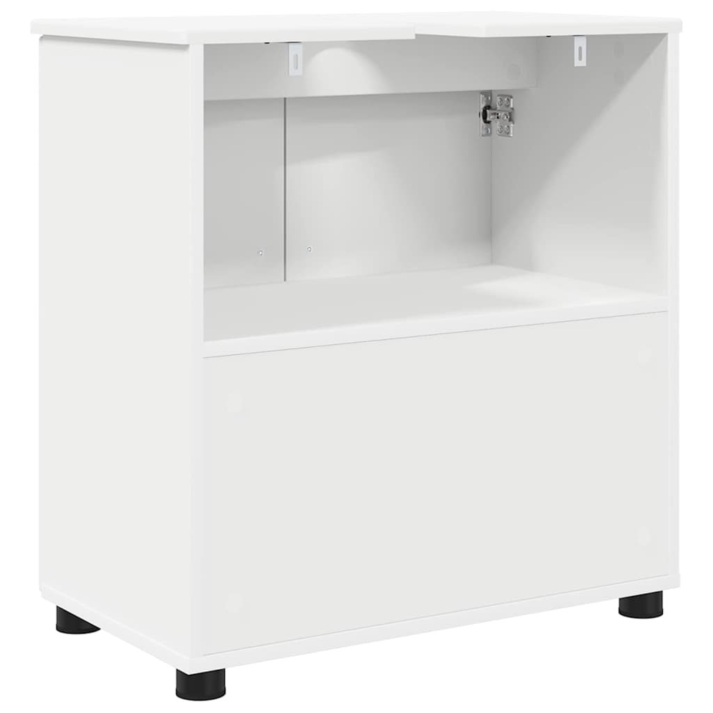 Badkamer Kast Wit 61 x 35 x 64 cm Bewerkt hout & Metaal is nu te koop bij PeponiXL, paradijselijk wonen!