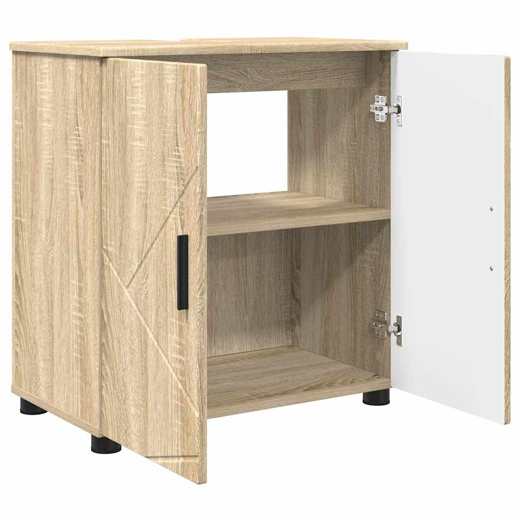 Badkamer Kast met opslag Sonoma Eiken 61 x 35 x 64 cm is nu te koop bij PeponiXL, paradijselijk wonen!
