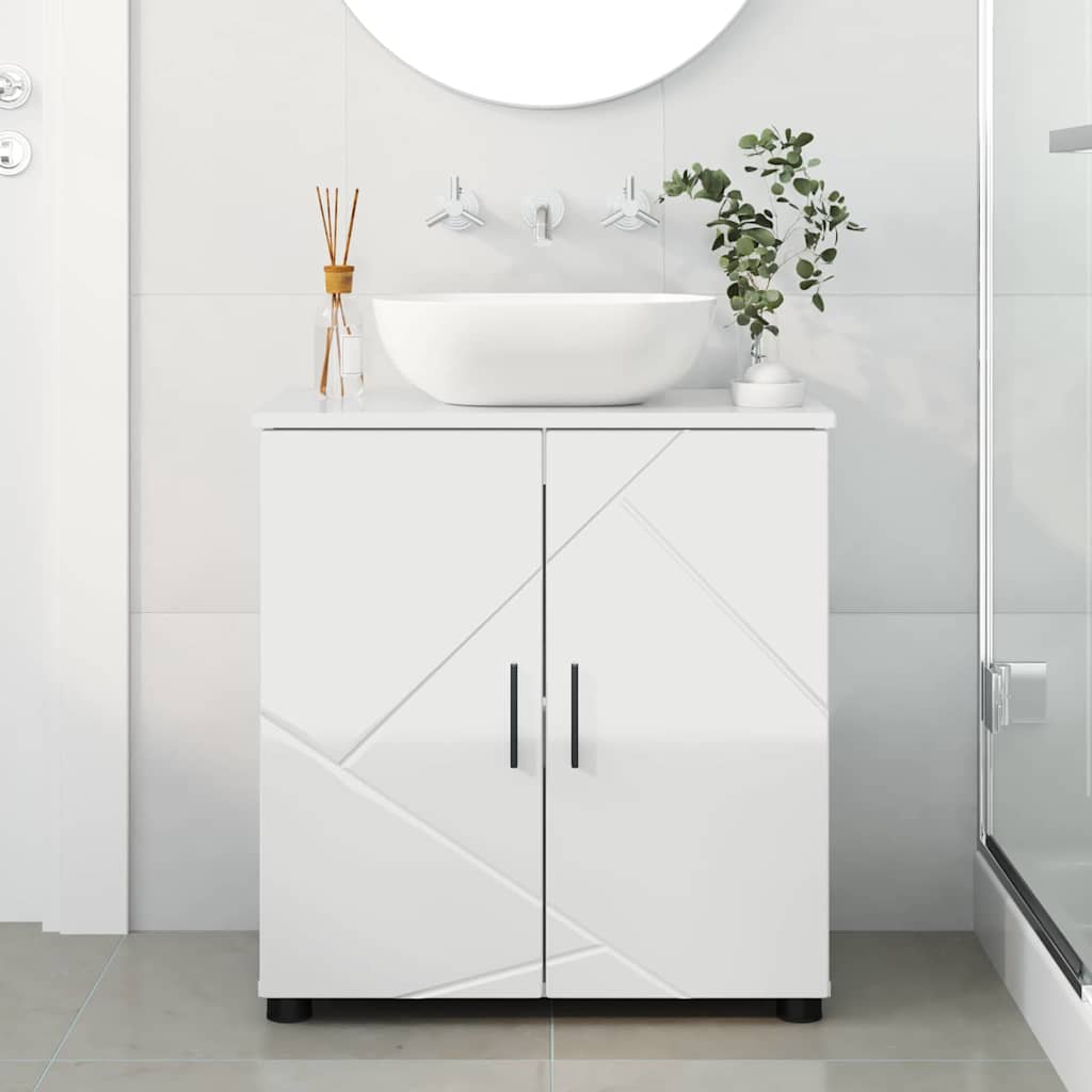 Badkamer Kast met opslag Hoogglans wit 61 x 35 x 64 cm is nu te koop bij PeponiXL, paradijselijk wonen!