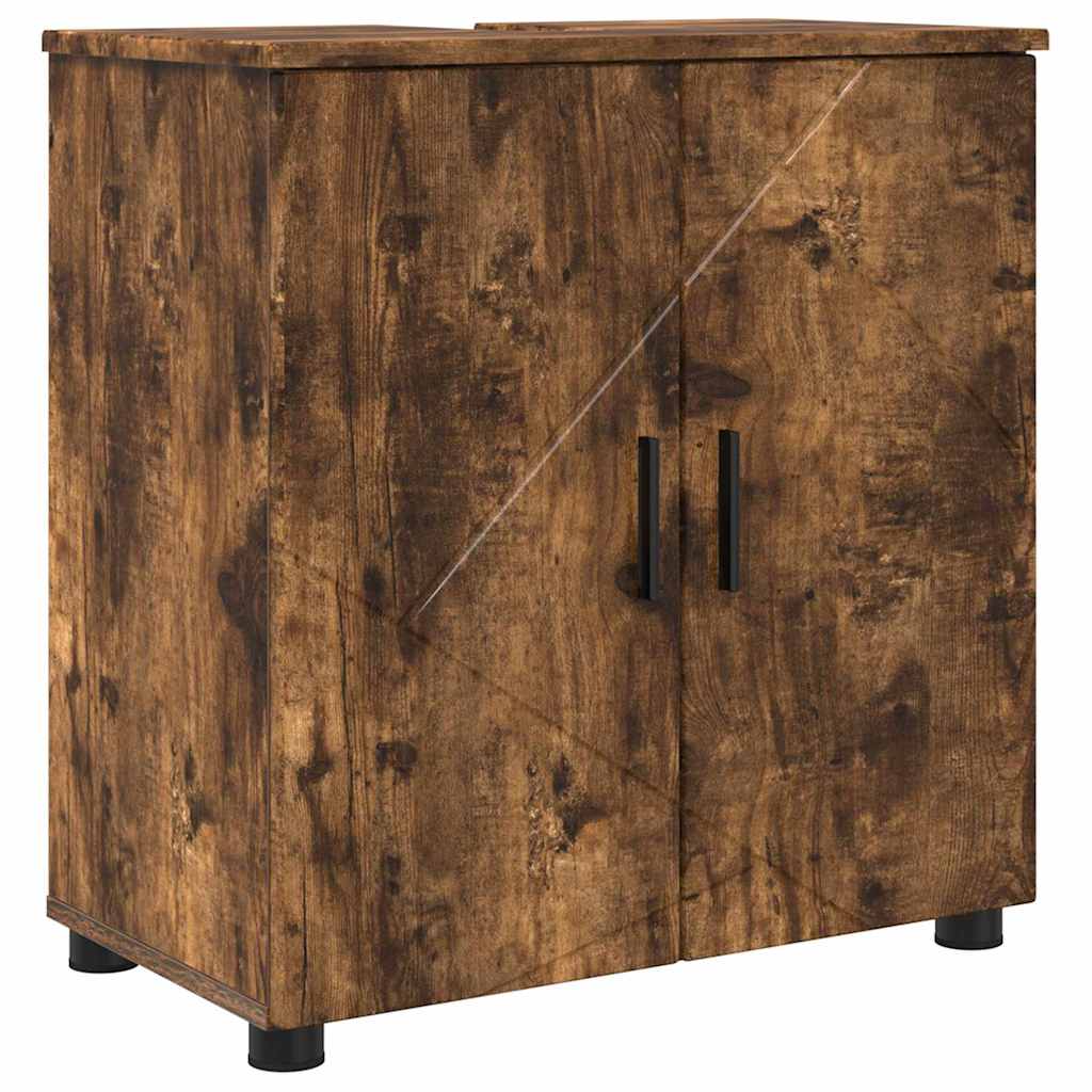 Badkamer Kast met opslag Gerookt eiken 61 x 35 x 64 cm is nu te koop bij PeponiXL, paradijselijk wonen!
