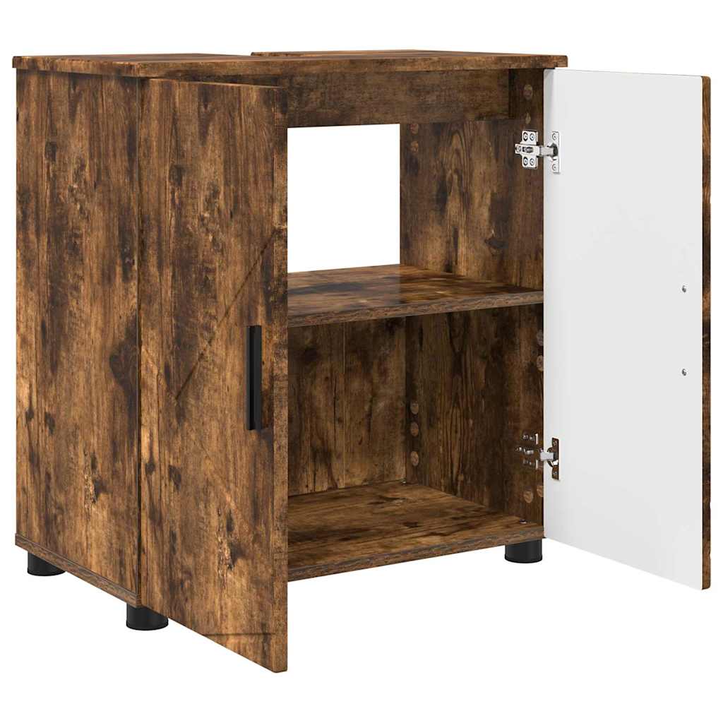 Badkamer Kast met opslag Gerookt eiken 61 x 35 x 64 cm is nu te koop bij PeponiXL, paradijselijk wonen!
