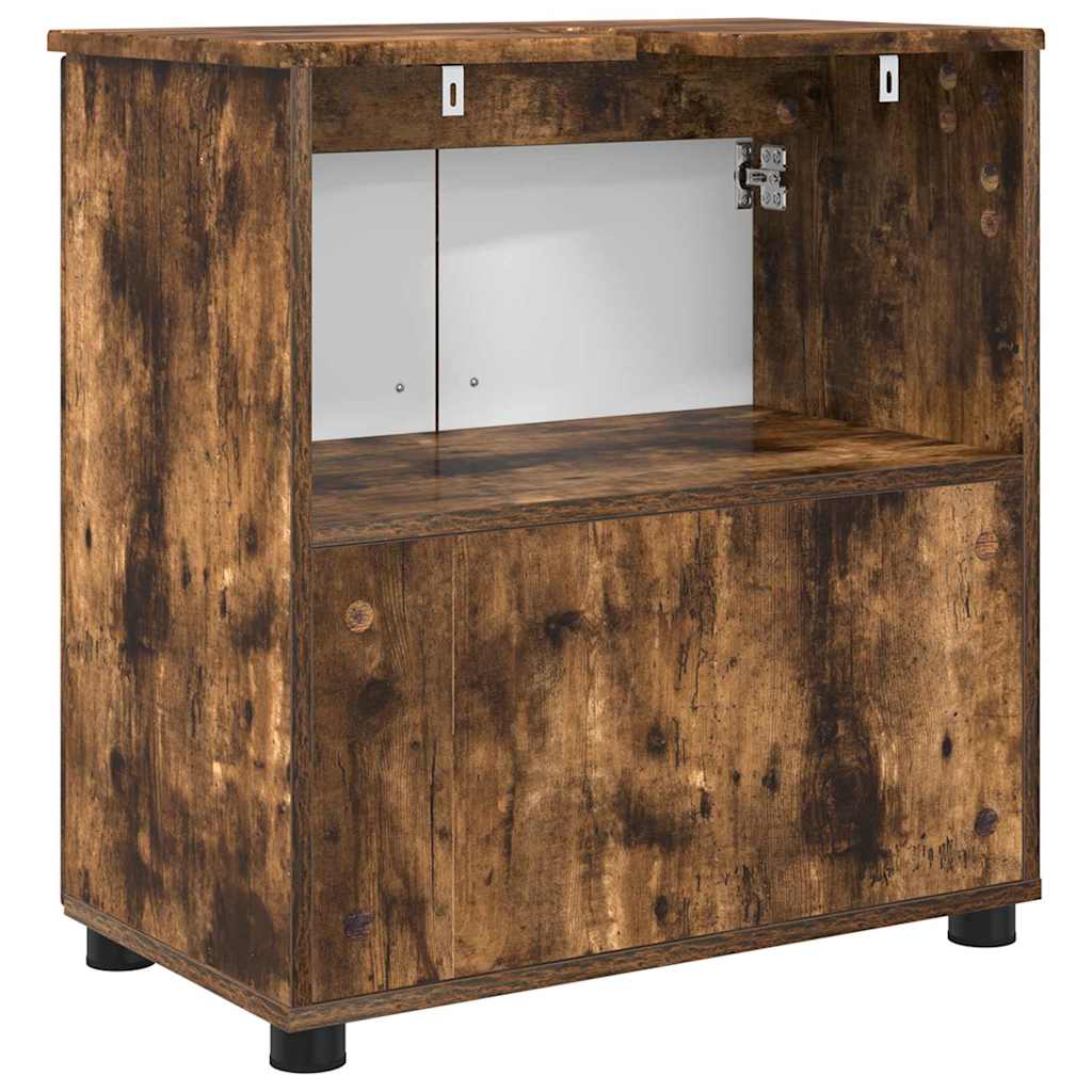 Badkamer Kast met opslag Gerookt eiken 61 x 35 x 64 cm is nu te koop bij PeponiXL, paradijselijk wonen!