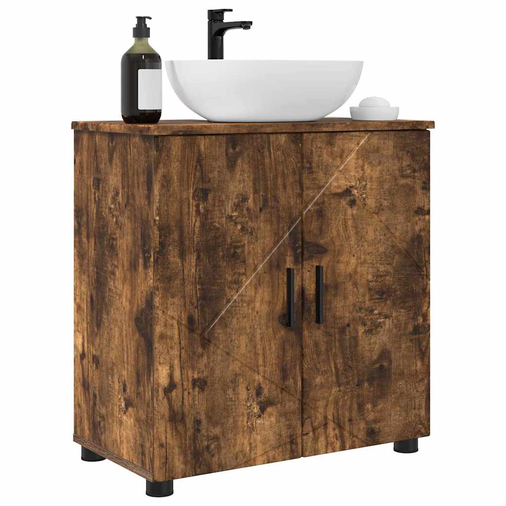 Badkamer Kast met opslag Gerookt eiken 61 x 35 x 64 cm is nu te koop bij PeponiXL, paradijselijk wonen!