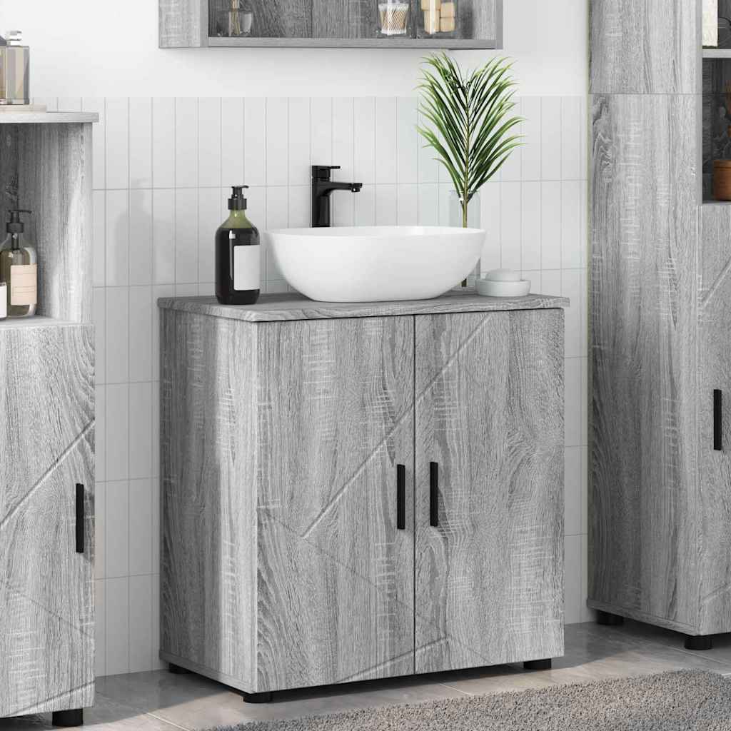 Badkamer Kast met opslag Grijs Sonoma 61 x 35 x 64 cm is nu te koop bij PeponiXL, paradijselijk wonen!