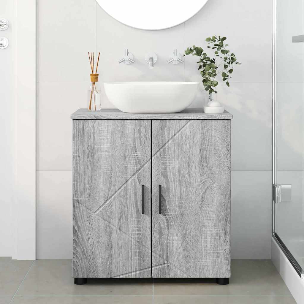 Badkamer Kast met opslag Grijs Sonoma 61 x 35 x 64 cm is nu te koop bij PeponiXL, paradijselijk wonen!