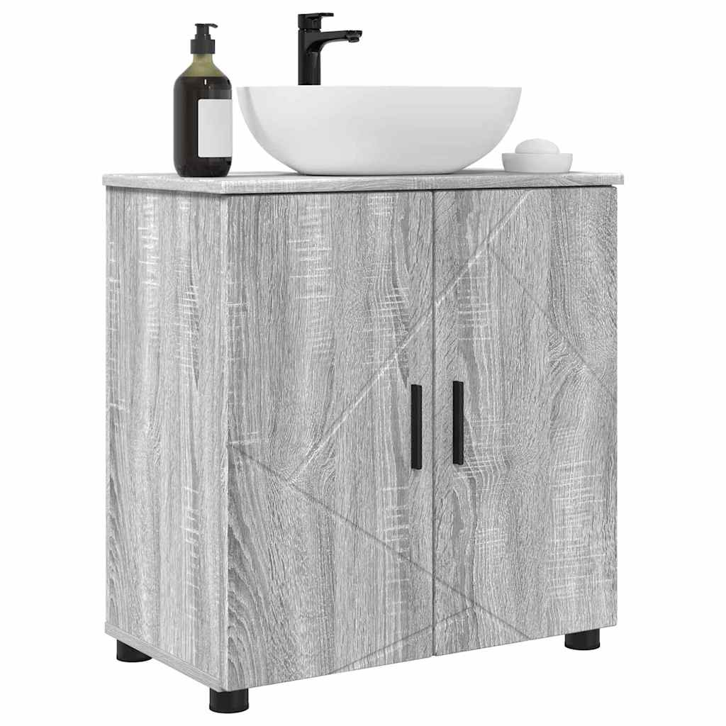 Badkamer Kast met opslag Grijs Sonoma 61 x 35 x 64 cm is nu te koop bij PeponiXL, paradijselijk wonen!