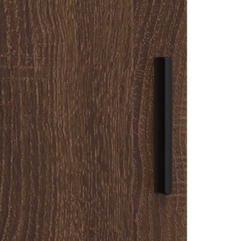 Badkamer Kast Bruin Eiken 61 x 35 x 64 cm Bewerkt hout & Metaal is nu te koop bij PeponiXL, paradijselijk wonen!