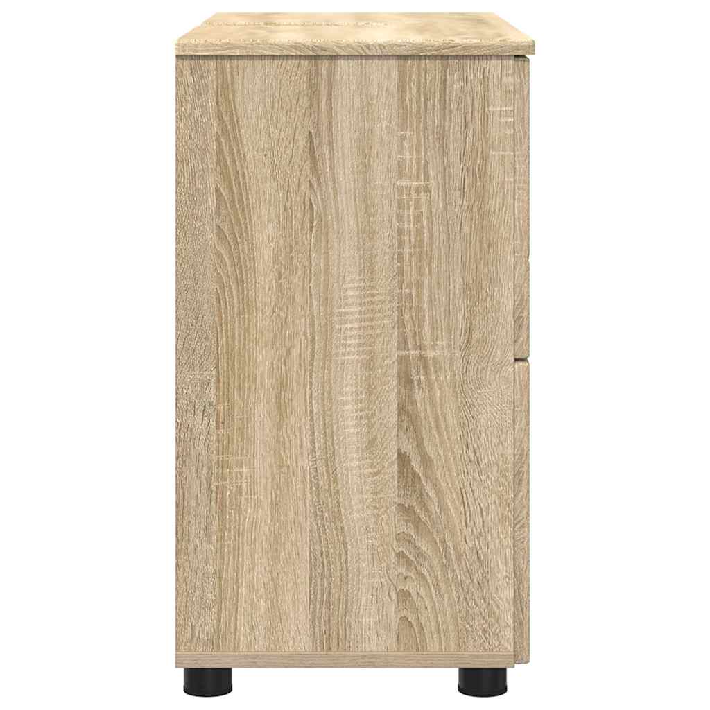 Badkamer Kast met lade Sonoma Eiken 76,5 x 35 x 64 cm is nu te koop bij PeponiXL, paradijselijk wonen!