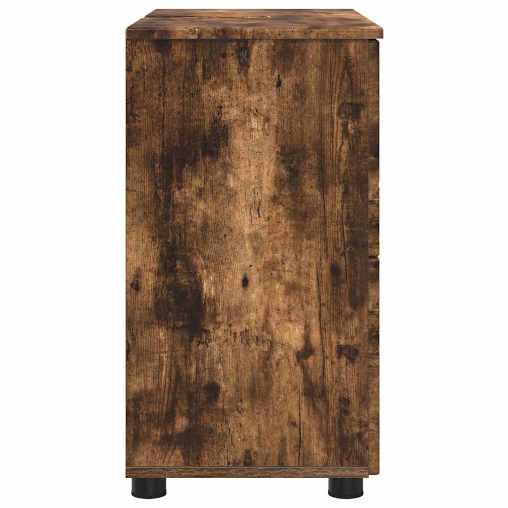 Badkamer Kast met lade Gerookt eiken 76,5 x 35 x 64 cm is nu te koop bij PeponiXL, paradijselijk wonen!