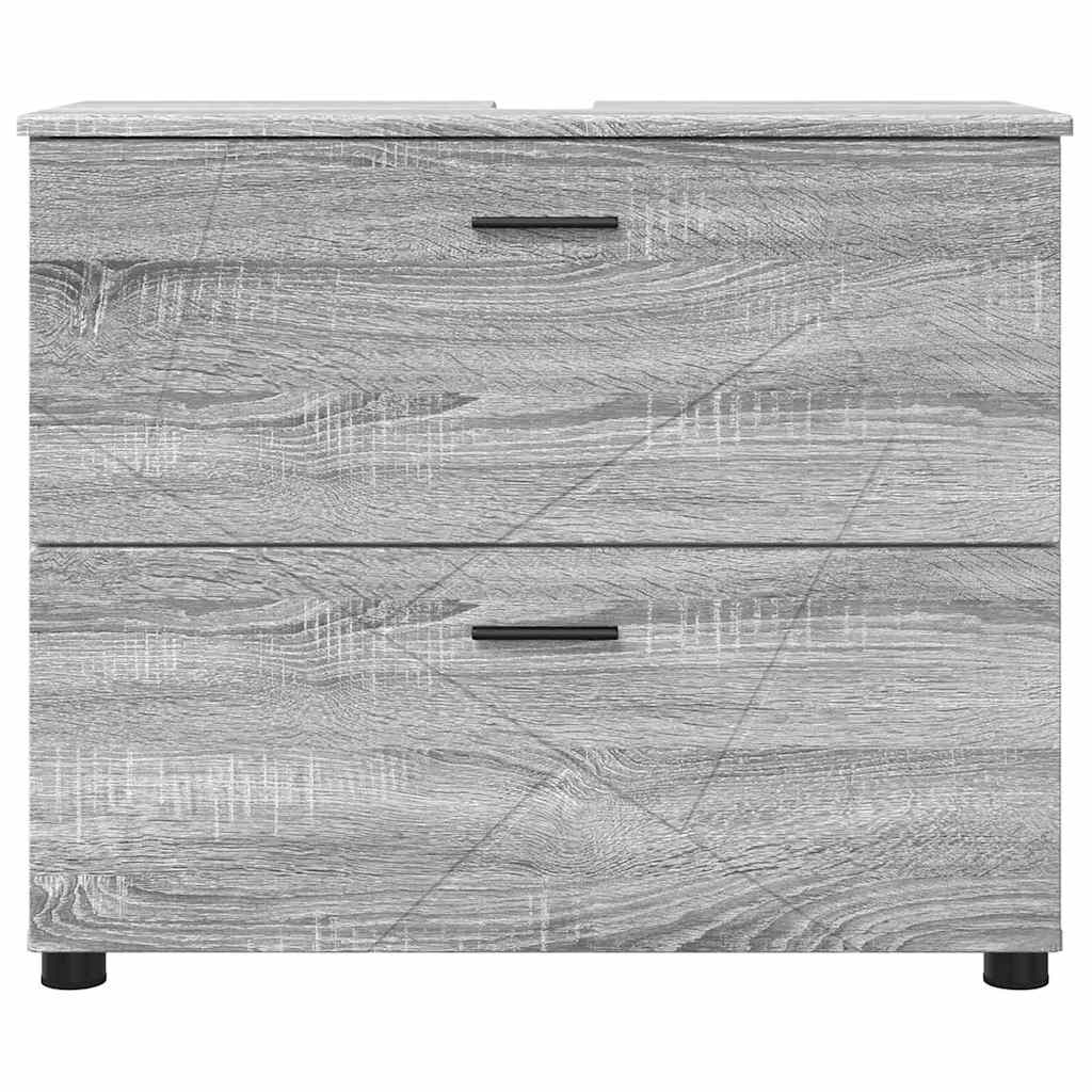 Badkamer Kast met lade Grijs Sonoma 76,5 x 35 x 64 cm is nu te koop bij PeponiXL, paradijselijk wonen!
