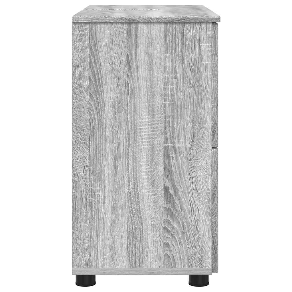 Badkamer Kast met lade Grijs Sonoma 76,5 x 35 x 64 cm is nu te koop bij PeponiXL, paradijselijk wonen!