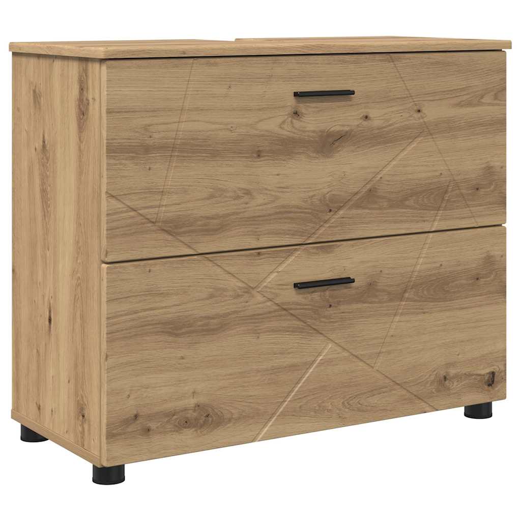 Badkamer Kast met lade Artisan Eiken 76,5 x 35 x 64 cm is nu te koop bij PeponiXL, paradijselijk wonen!