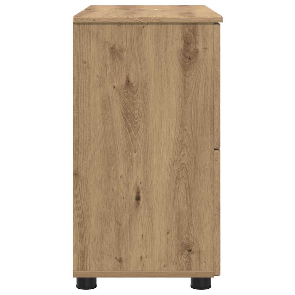 Badkamer Kast met lade Artisan Eiken 76,5 x 35 x 64 cm is nu te koop bij PeponiXL, paradijselijk wonen!