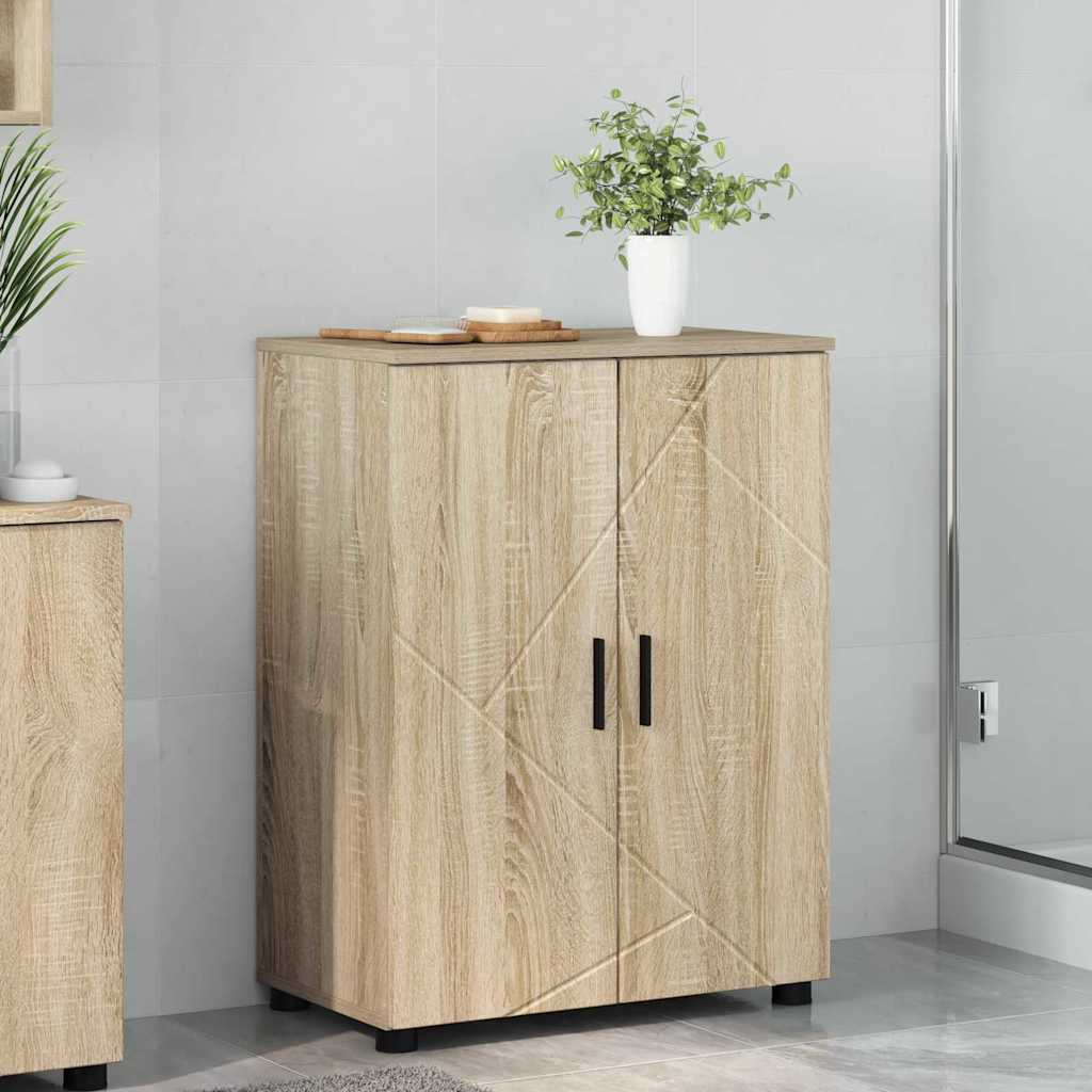 Badkamer Kast met opslag Sonoma Eiken 60 x 35 x 80 cm is nu te koop bij PeponiXL, paradijselijk wonen!