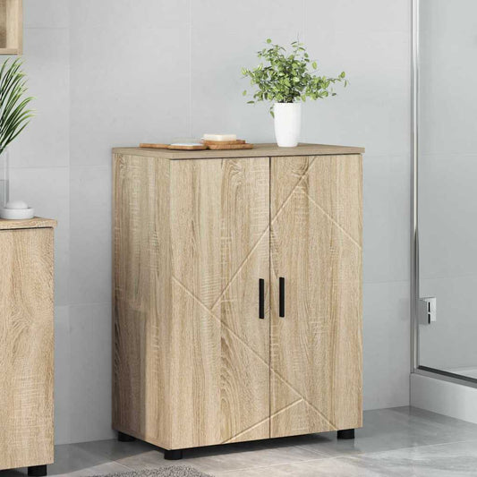 Badkamer Kast met opslag Sonoma Eiken 60 x 35 x 80 cm is nu te koop bij PeponiXL, paradijselijk wonen!