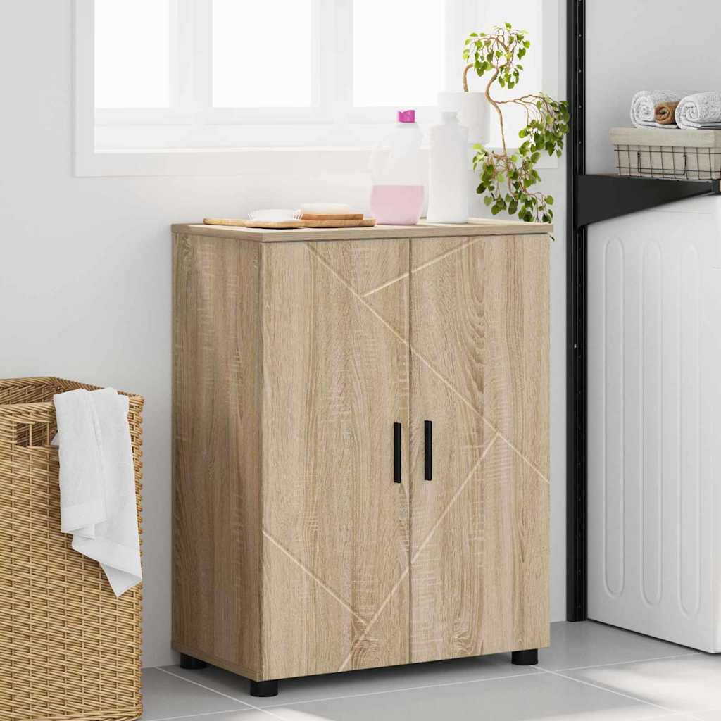 Badkamer Kast met opslag Sonoma Eiken 60 x 35 x 80 cm is nu te koop bij PeponiXL, paradijselijk wonen!