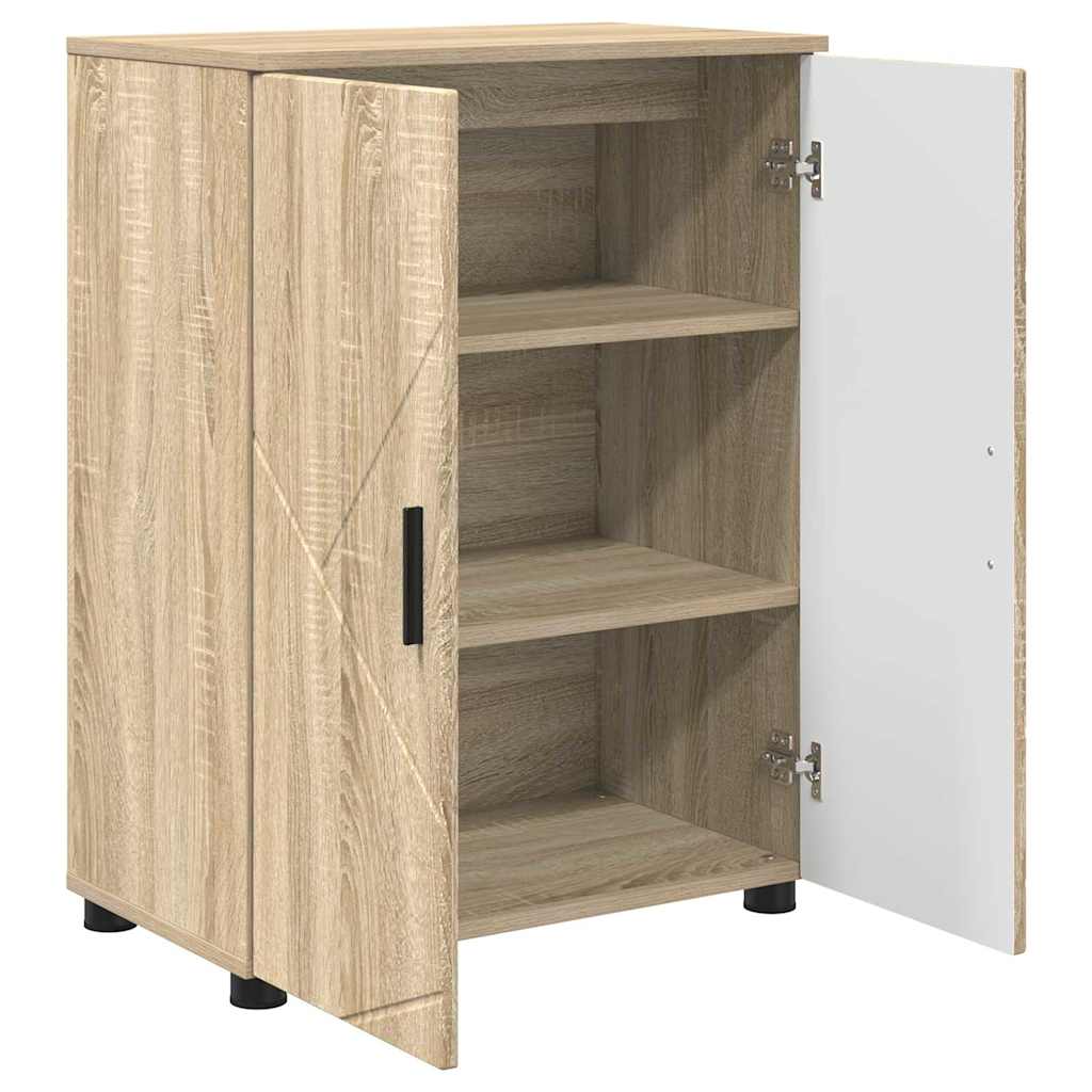 Badkamer Kast met opslag Sonoma Eiken 60 x 35 x 80 cm is nu te koop bij PeponiXL, paradijselijk wonen!