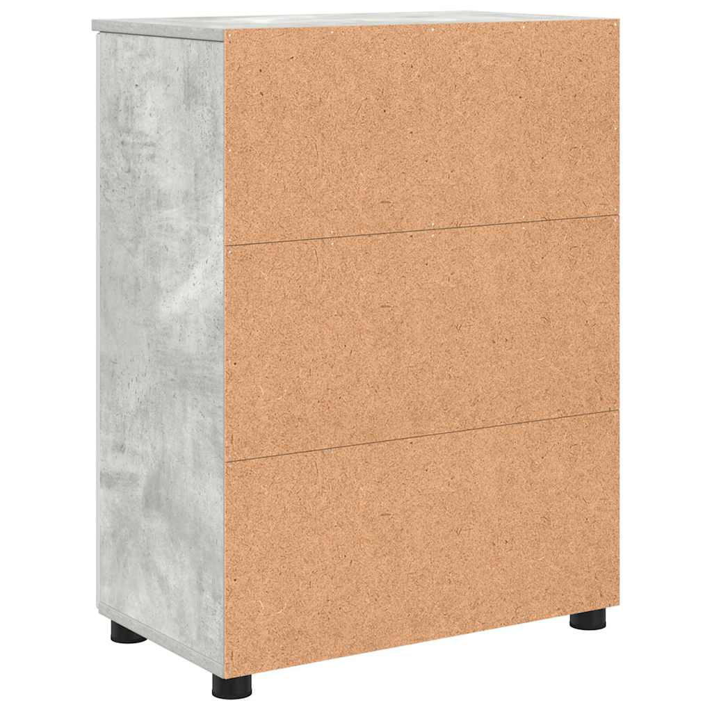 Badkamer Kast Beton Grijs 60 x 35 x 80 cm Bewerkt hout & Metaal is nu te koop bij PeponiXL, paradijselijk wonen!