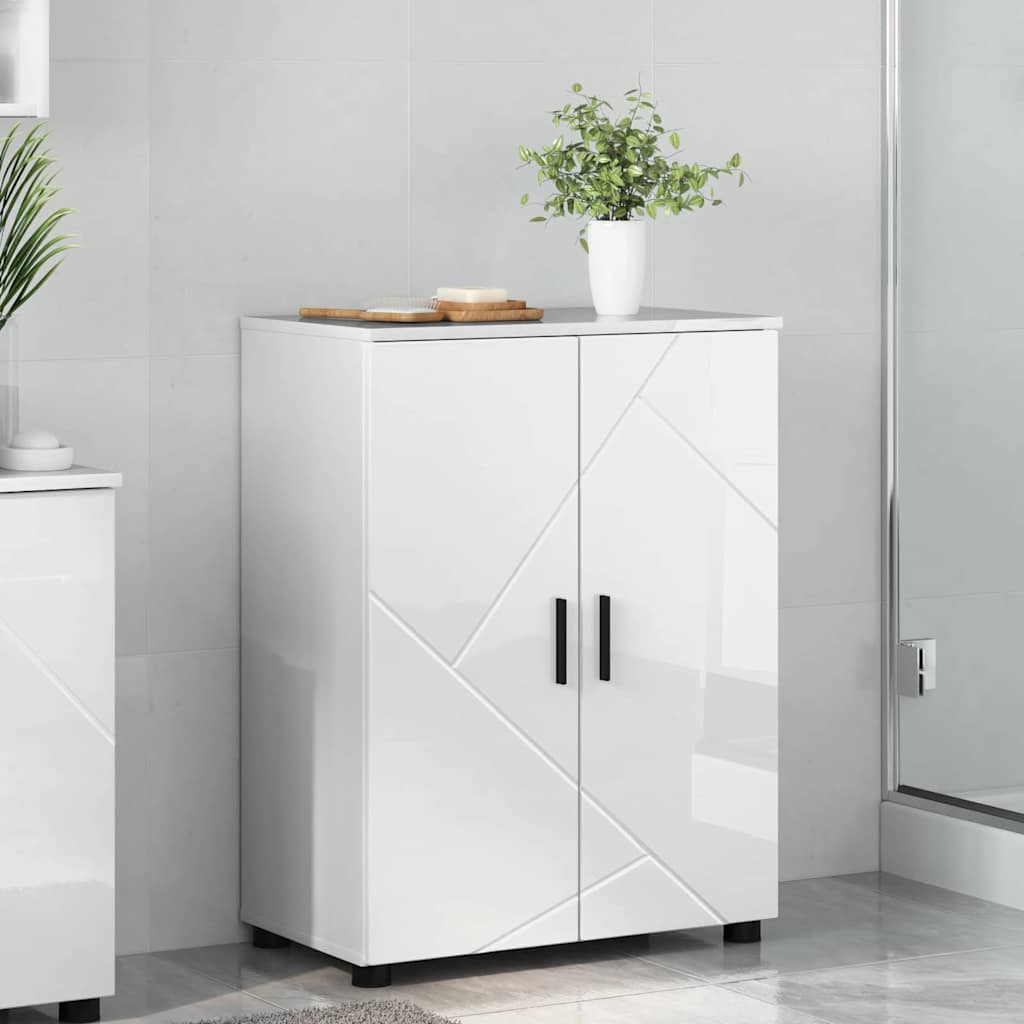 Badkamer Kast met opslag Hoogglans wit 60 x 35 x 80 cm is nu te koop bij PeponiXL, paradijselijk wonen!