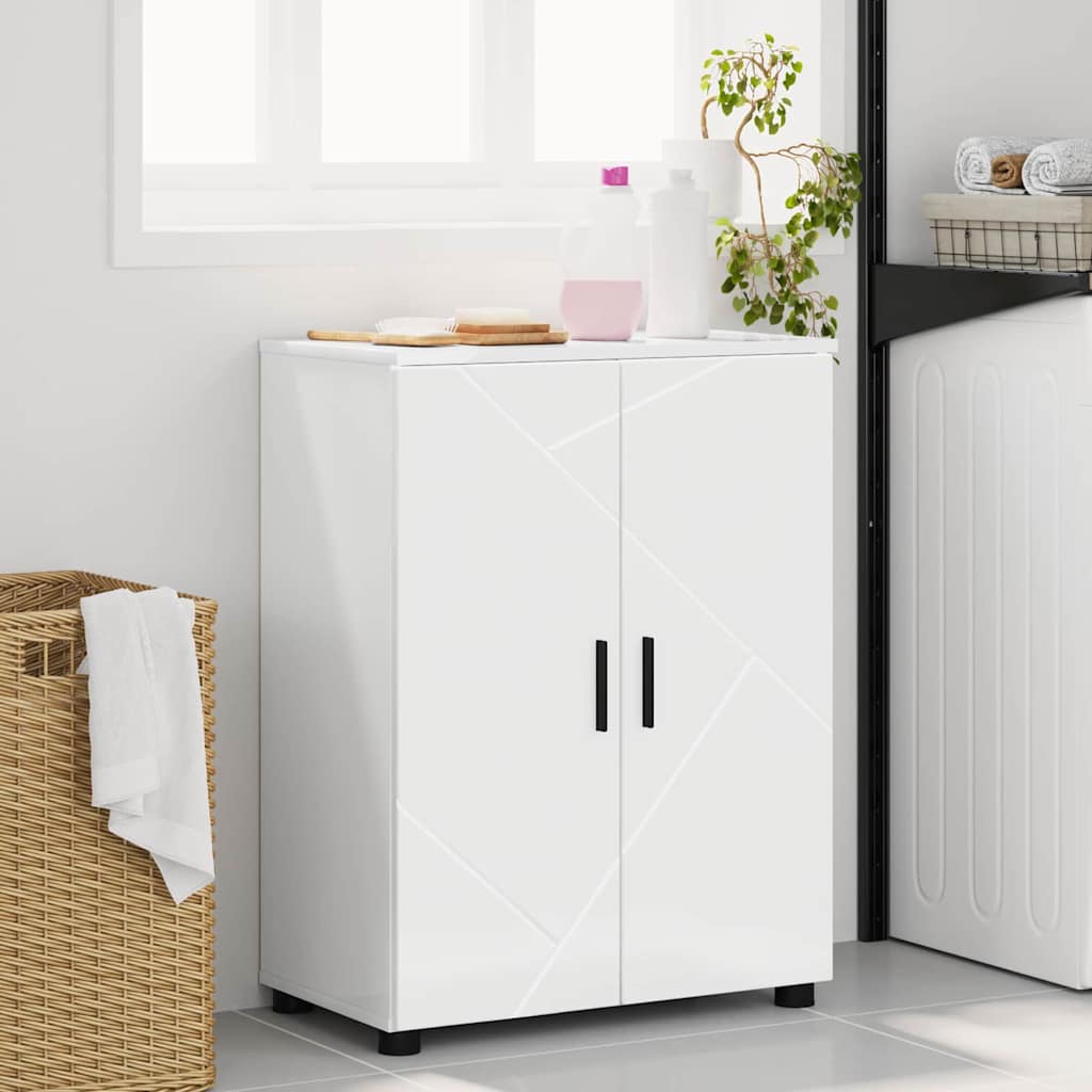 Badkamer Kast met opslag Hoogglans wit 60 x 35 x 80 cm is nu te koop bij PeponiXL, paradijselijk wonen!